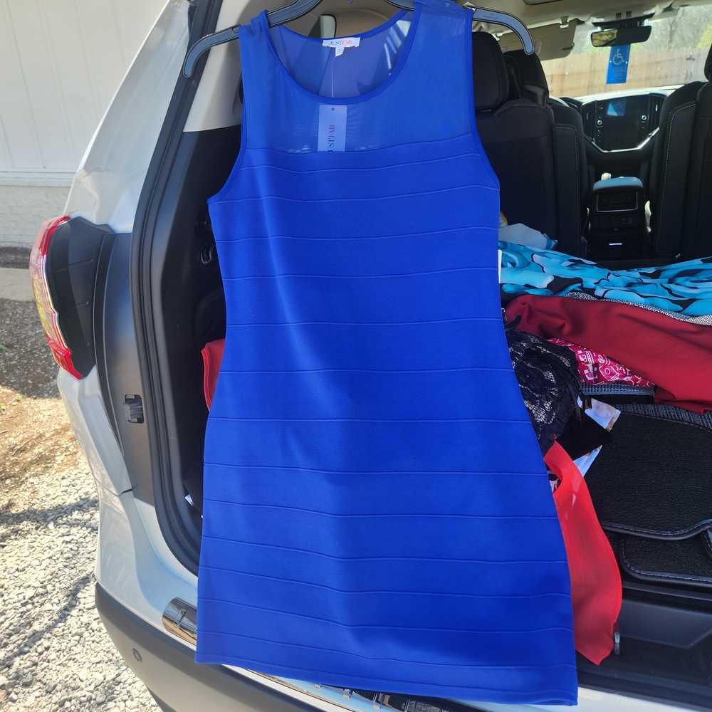 JustFab Vibrant Blue Mini Dress
